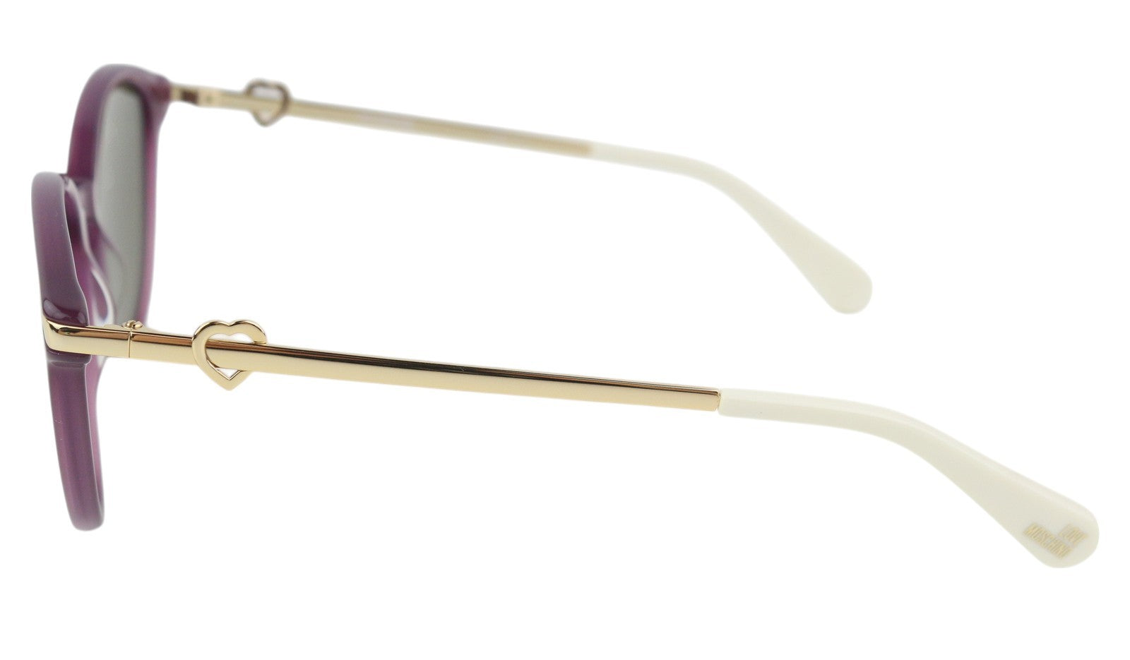 „LOVE MOSCHINO MOL008/S“ moteriški akiniai nuo saulės su aukso spalvos rėmeliu, kvadratiniu, tonuotu kasdieniu dizainu 