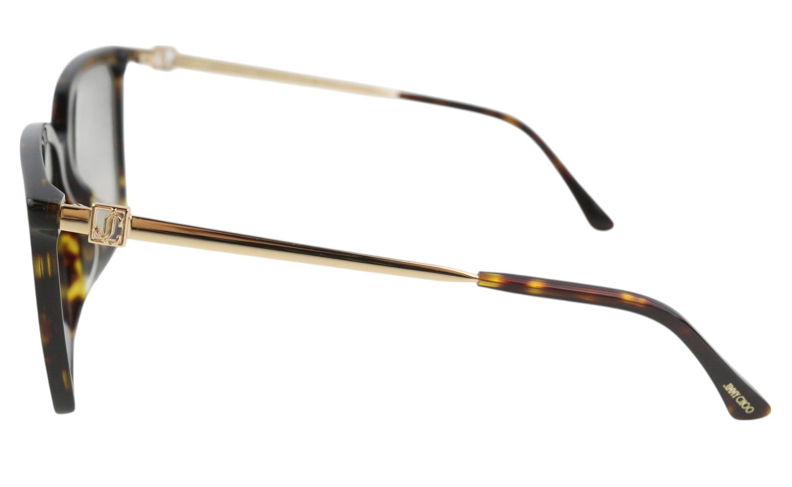 JIMMY CHOO Totta/G/S moteriški akiniai nuo saulės su rudais gyvūnų raštais, kvadratiniai, RRP 329 € 