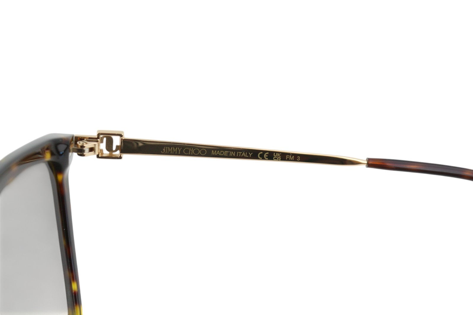 JIMMY CHOO Totta/G/S moteriški akiniai nuo saulės su rudais gyvūnų raštais, kvadratiniai, RRP 329 € 