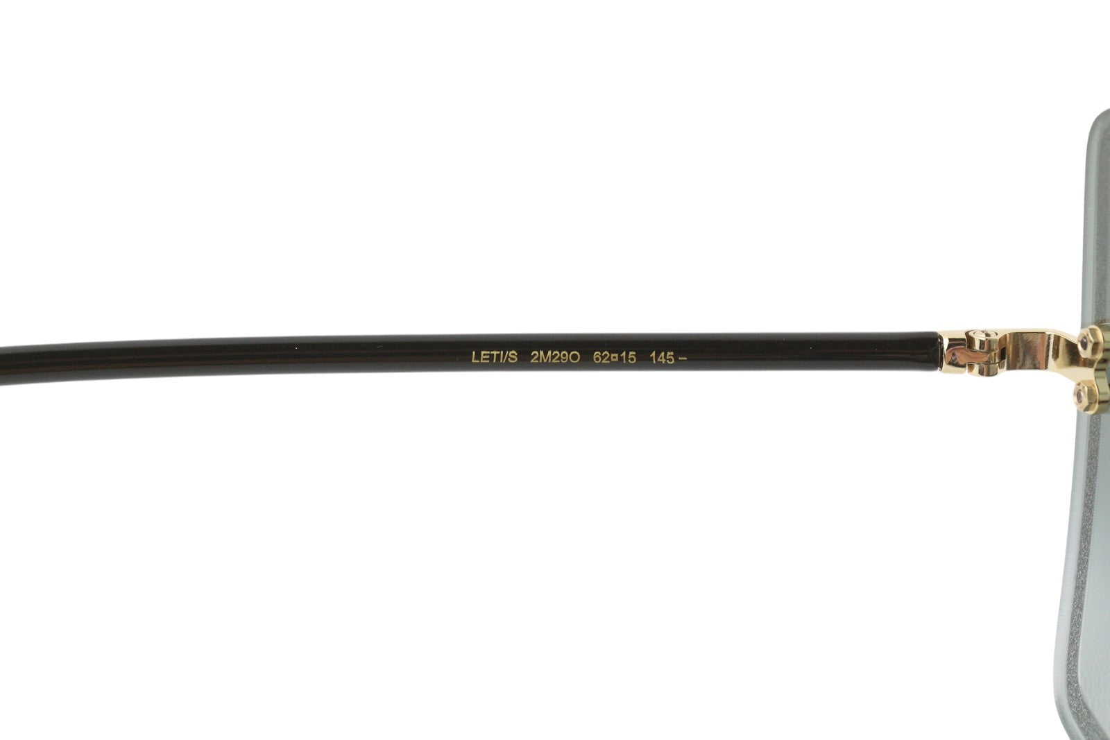 JIMMY CHOO Leti/s moteriški akiniai nuo saulės su juodu blizgančiu rėmeliu ir tonuotu drugeliu. Rekomenduojama kaina – 355 €. 