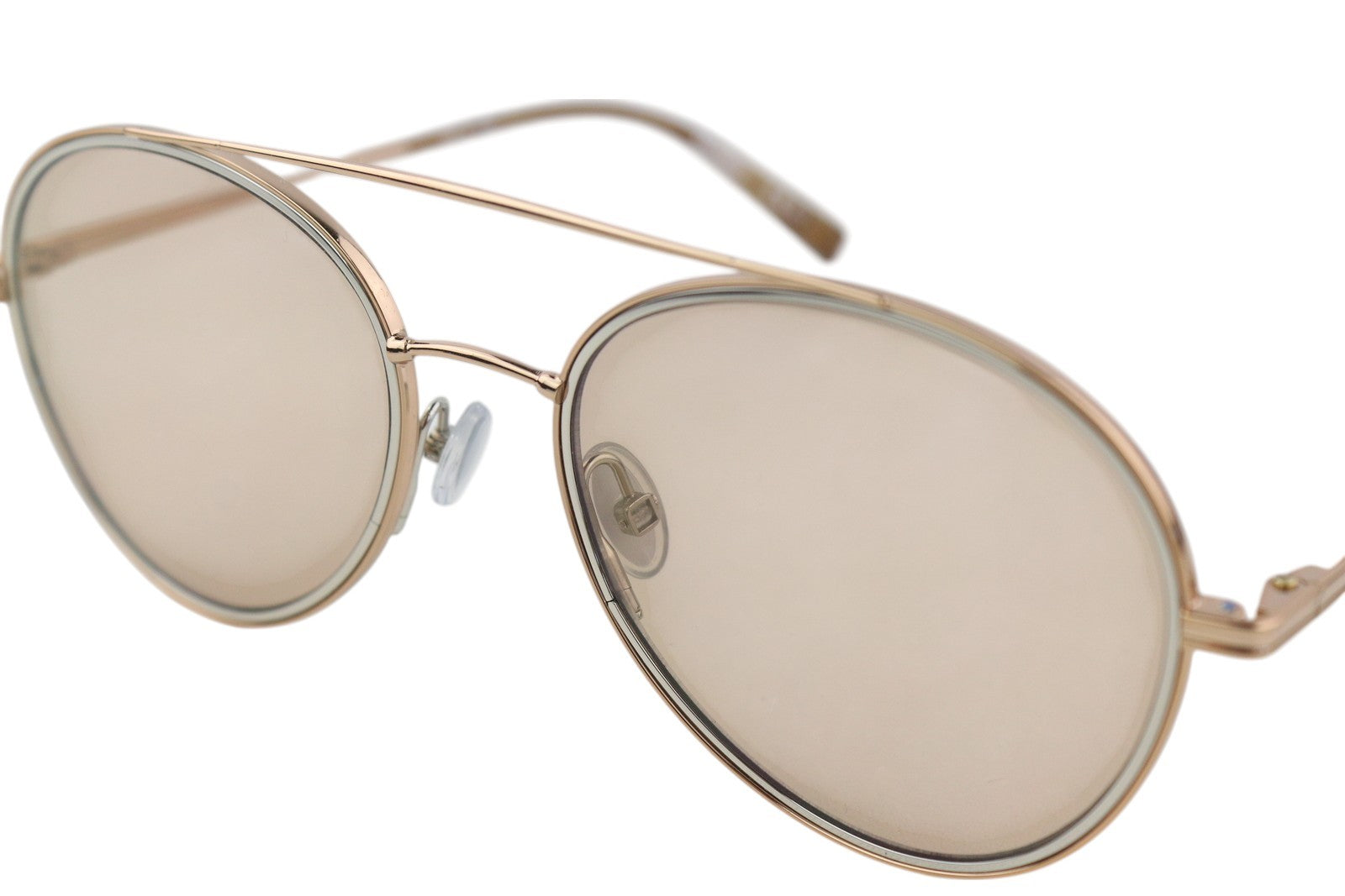 MAX MARA Wire II moteriški akiniai nuo saulės su rudu tonuotu pilotiniu rėmeliu, laisvalaikio stiliaus, rekomenduojama kaina – 210 € 