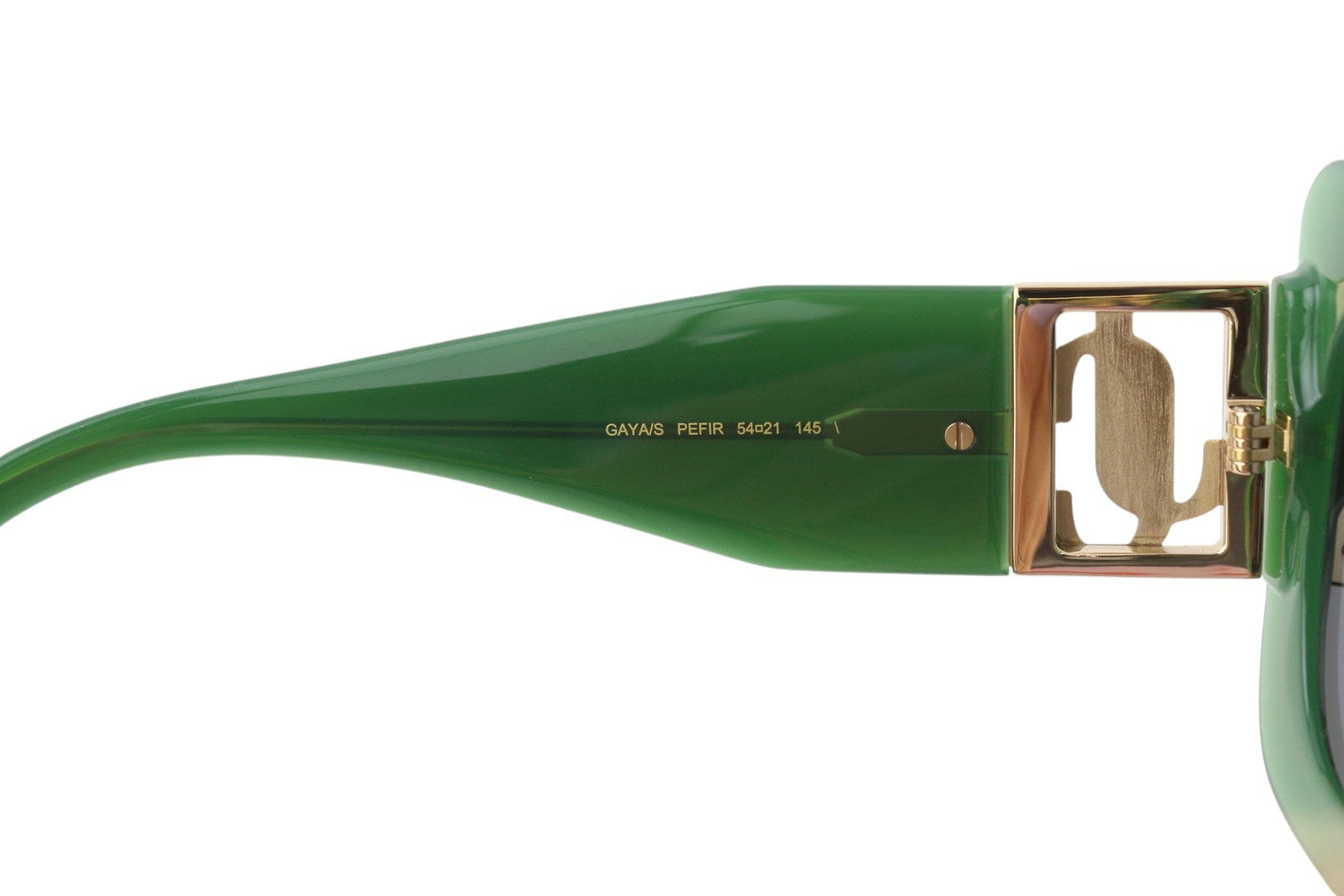 JIMMY CHOO Gaya/S moteriški akiniai nuo saulės su žaliu rėmeliu, tonuotu kvadratu, laisvalaikio stiliaus, rekomenduojama kaina – 359 € 