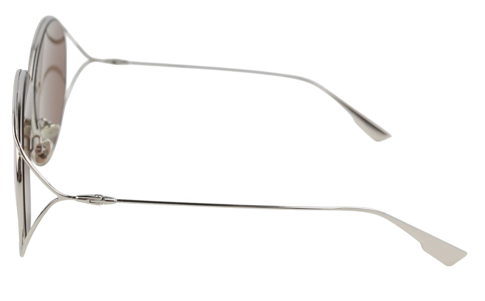 CHRISTIAN DIOR 010SQ moteriški akiniai nuo saulės su sidabro spalvos rėmeliu, veidrodiniu lęšiu ir rekomenduojama kaina – 268 € 