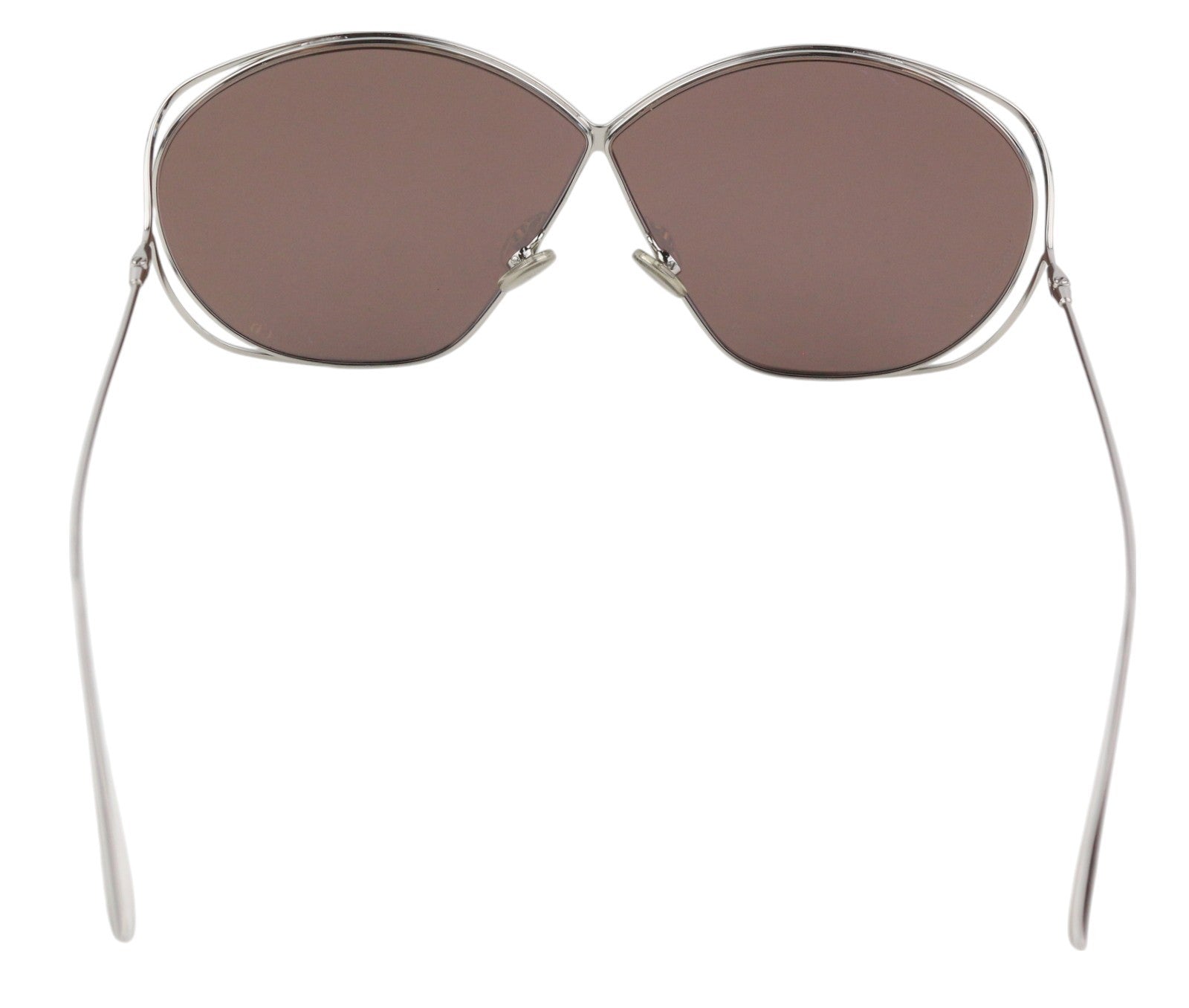 CHRISTIAN DIOR 010SQ moteriški akiniai nuo saulės su sidabro spalvos rėmeliu, veidrodiniu lęšiu ir rekomenduojama kaina – 268 € 