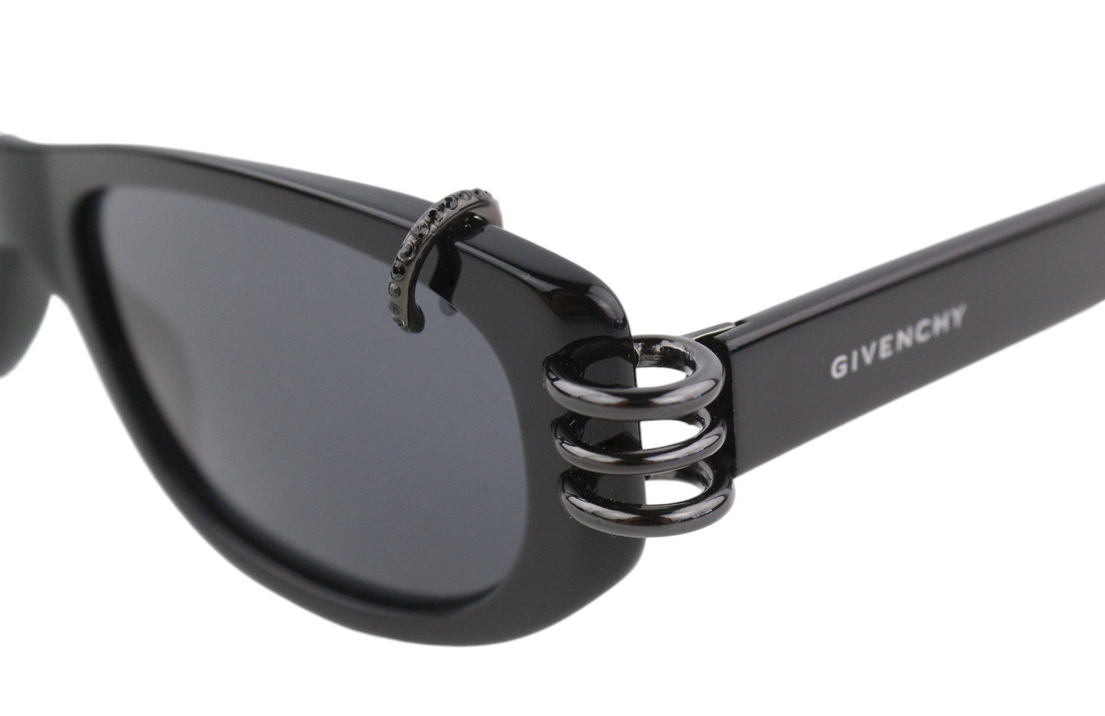 GIVENCHY GV 7176/S moteriški akiniai nuo saulės su juodu, katės akių formos, tonuoti, laisvalaikio stiliaus, rekomenduojama mažmeninė kaina – 255 € 