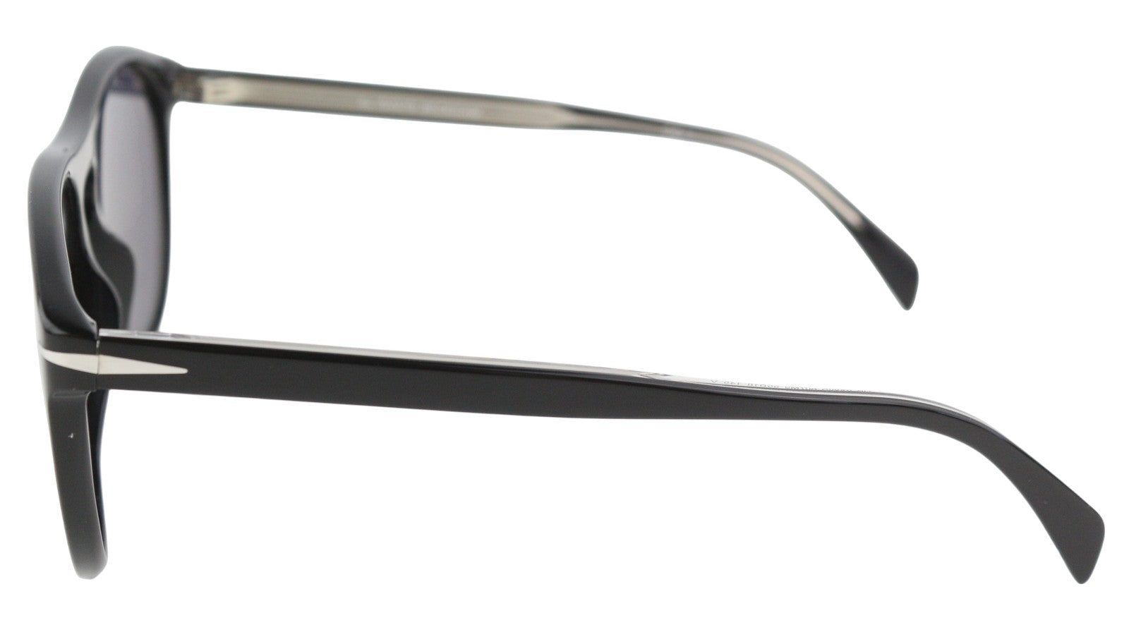 DAVID BECKHAM DB1008/S vyriški akiniai nuo saulės OS juodi tonuoti kvadratiniai poliarizuoti laisvalaikio stiliaus 