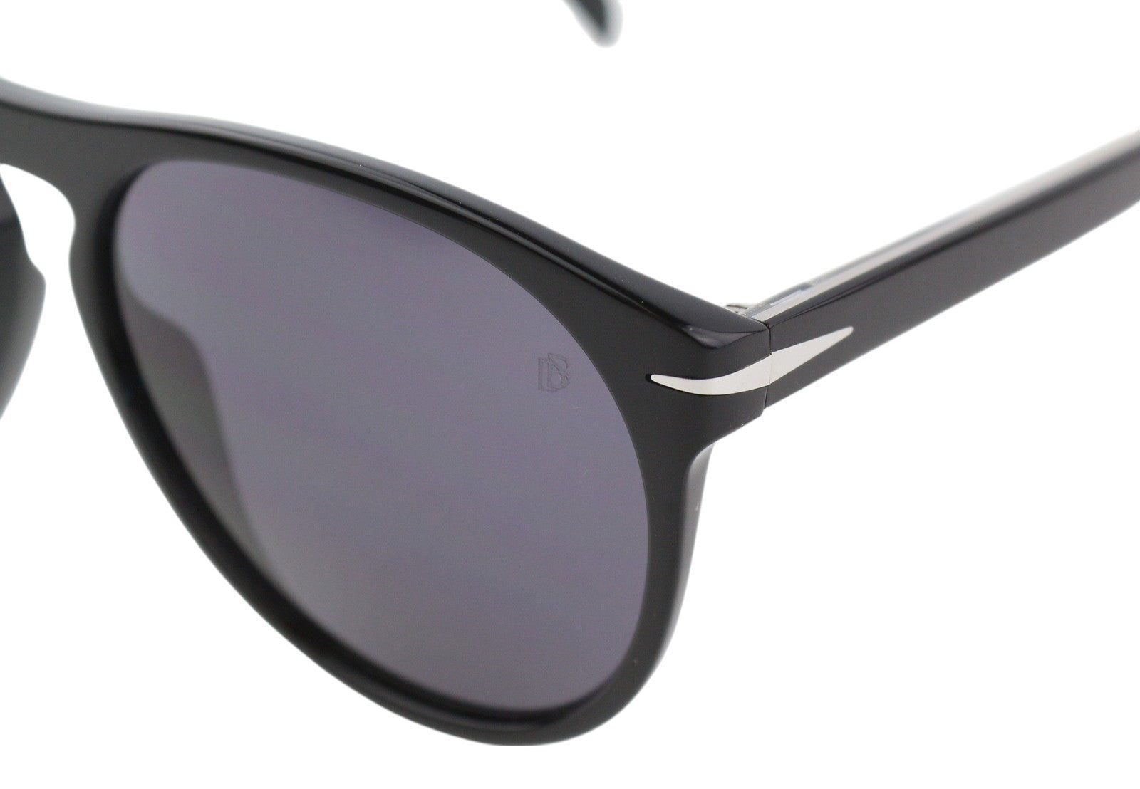 DAVID BECKHAM DB1008/S vyriški akiniai nuo saulės OS juodi tonuoti kvadratiniai poliarizuoti laisvalaikio stiliaus 