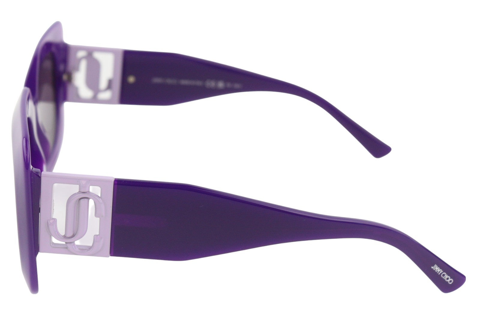 JIMMY CHOO Gaya/S moteriški akiniai nuo saulės su violetiniu rėmeliu, tonuotu kvadratu, laisvalaikio stiliaus, rekomenduojama kaina – 359 € 