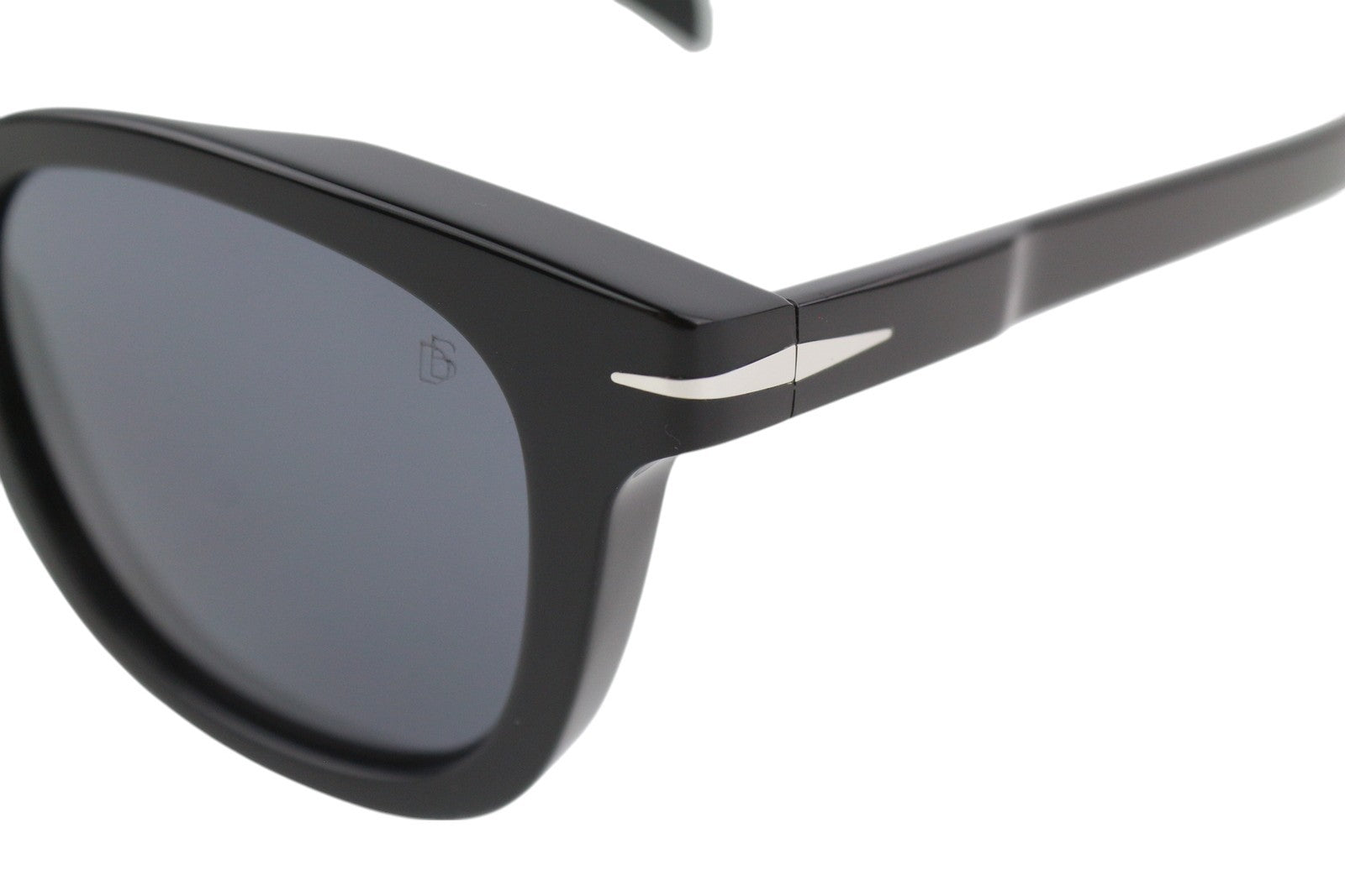 DAVID BECKHAM DB7030/S vyriški akiniai nuo saulės su juodu tonuotu kvadratiniu pamušalu, laisvalaikio stiliaus, RRP 215 € 