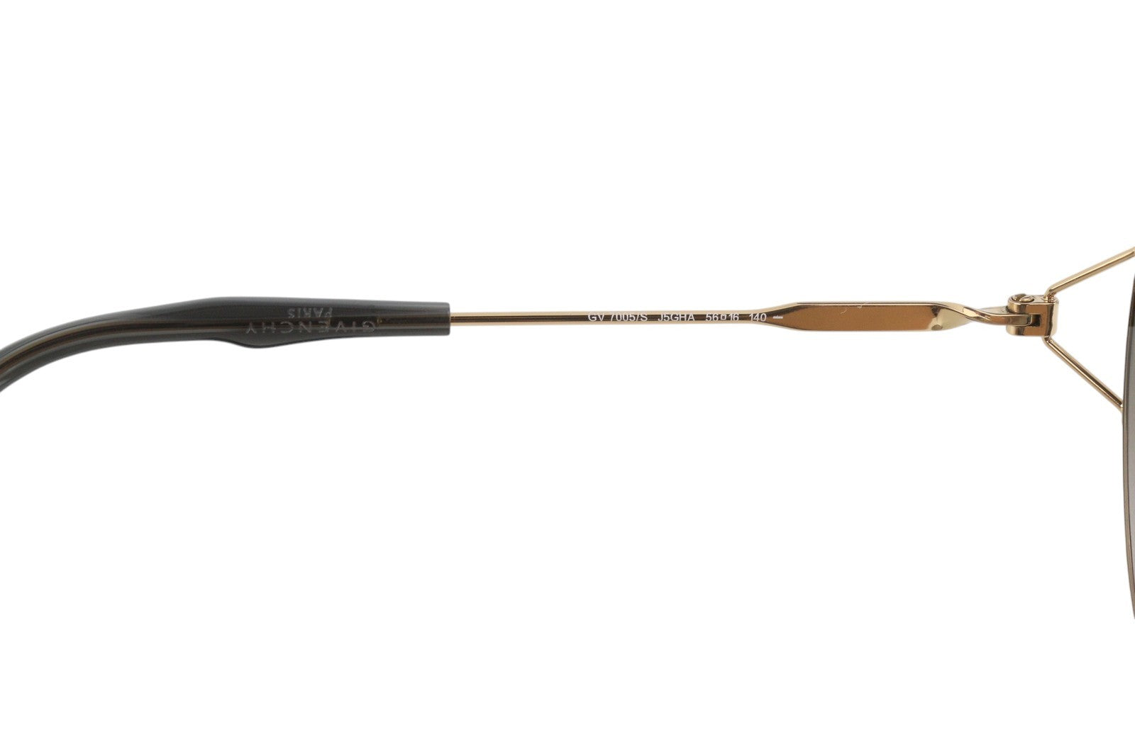 GIVENCHY GV 7005/S moteriški akiniai nuo saulės su aukso spalvos rėmeliu, tonuotu pilotiniu rėmeliu, rekomenduojama mažmeninė kaina – 189 € 