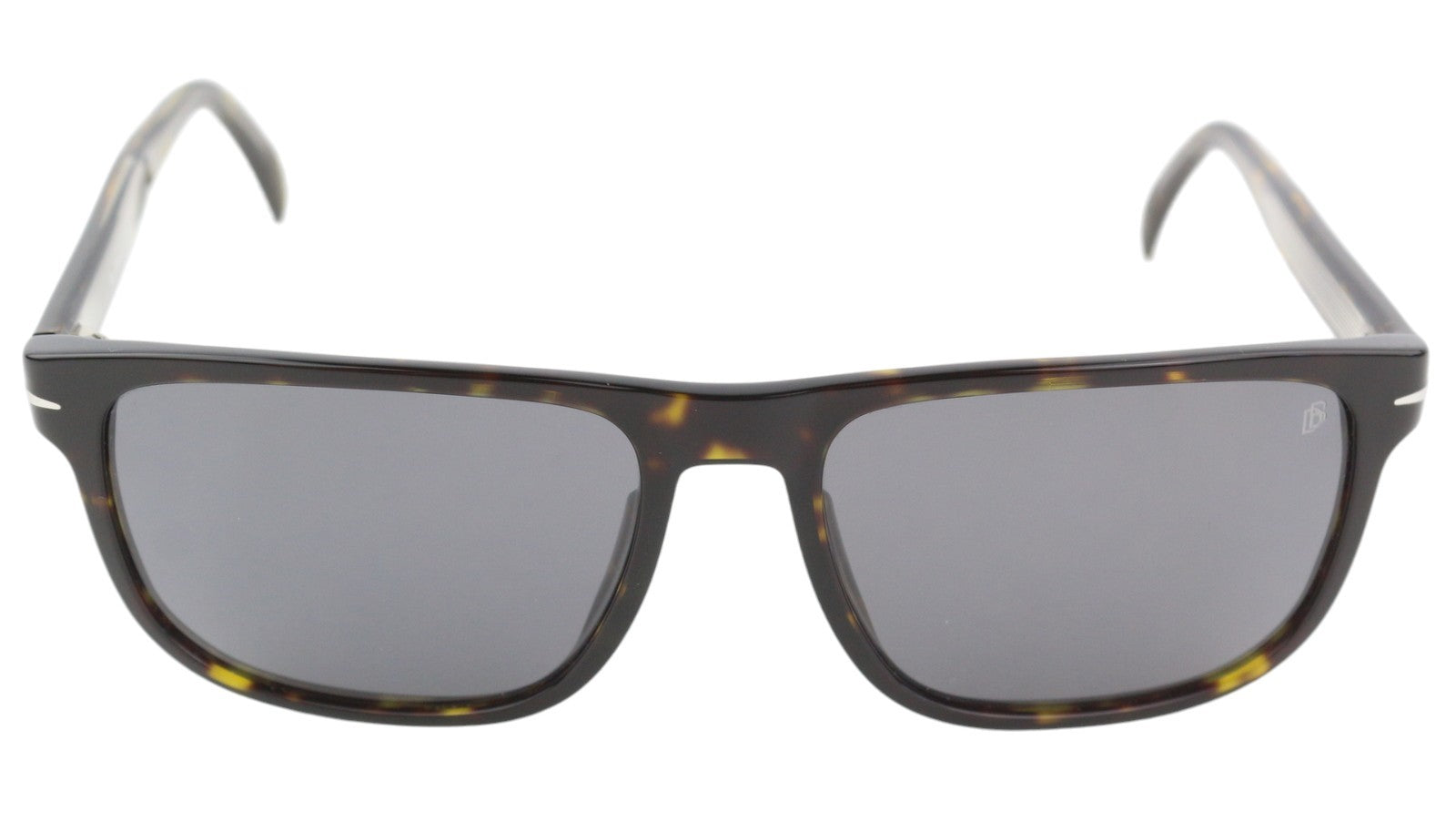 DAVID BECKHAM DB1060/S moteriški akiniai nuo saulės su rudais gyvūnų raštais ir kvadratiniais akiniais nuo saulės, rekomenduojama kaina – 169 € 