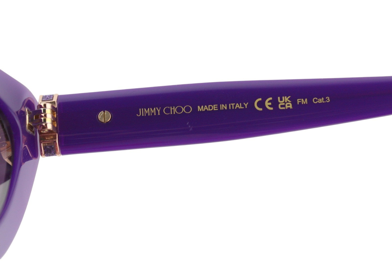 JIMMY CHOO Addy/S moteriški akiniai nuo saulės su violetiniu rėmeliu, tamsintais lęšiais, katės akių formos, RRP 315 € 