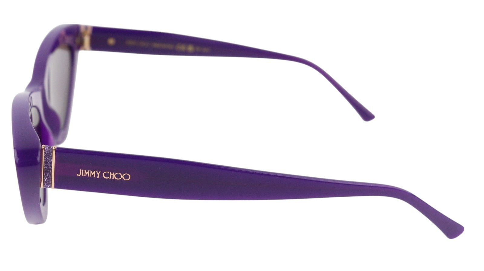 JIMMY CHOO Addy/S moteriški akiniai nuo saulės su violetiniu rėmeliu, tamsintais lęšiais, katės akių formos, RRP 315 € 