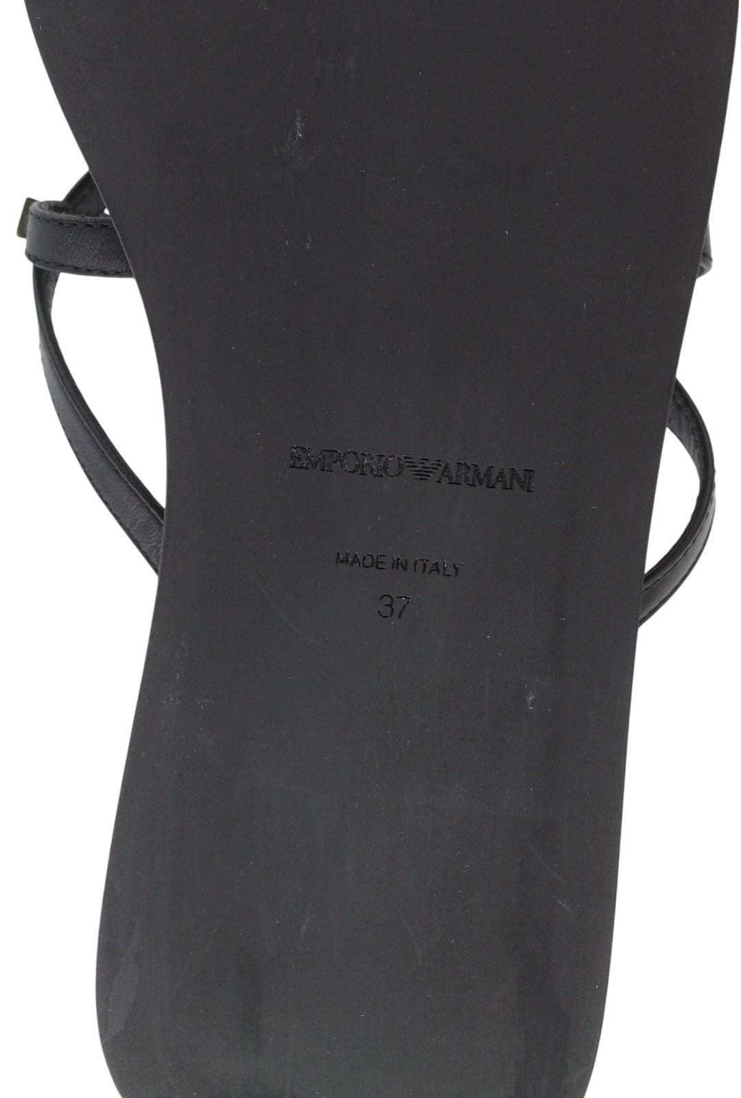 EMPORIO ARMANI X3P718 moteriškos basutės, 37 dydžio, juodos, odinės, be petnešėlių, laisvalaikio stiliaus. 