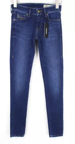 DIESEL Slandy-Low R98AJ Women's W25/L32 Slim Skinny Blue Stretch Fit Jeans