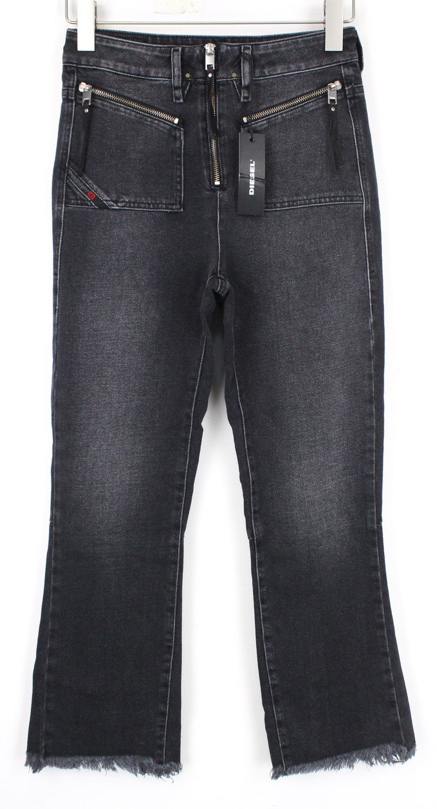 DIESEL D-Earlie 080AP Women's Slim Fit Cropped Jeans W26/L32 Dark Grey