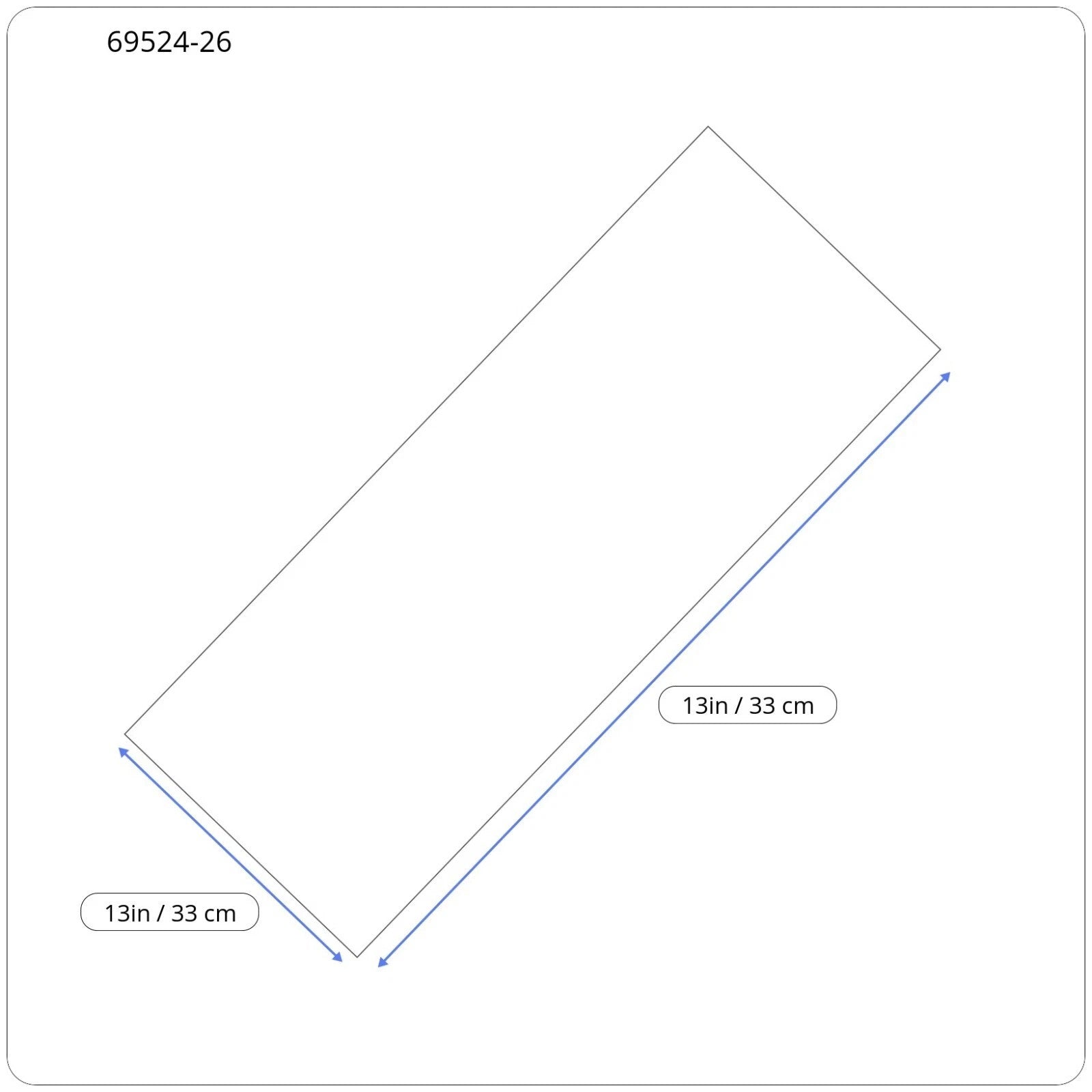 SUITSUPPLY vyriška kišeninė nosinaitė 33x33 mėlyna šilkinė vienspalvė nosinaitė 