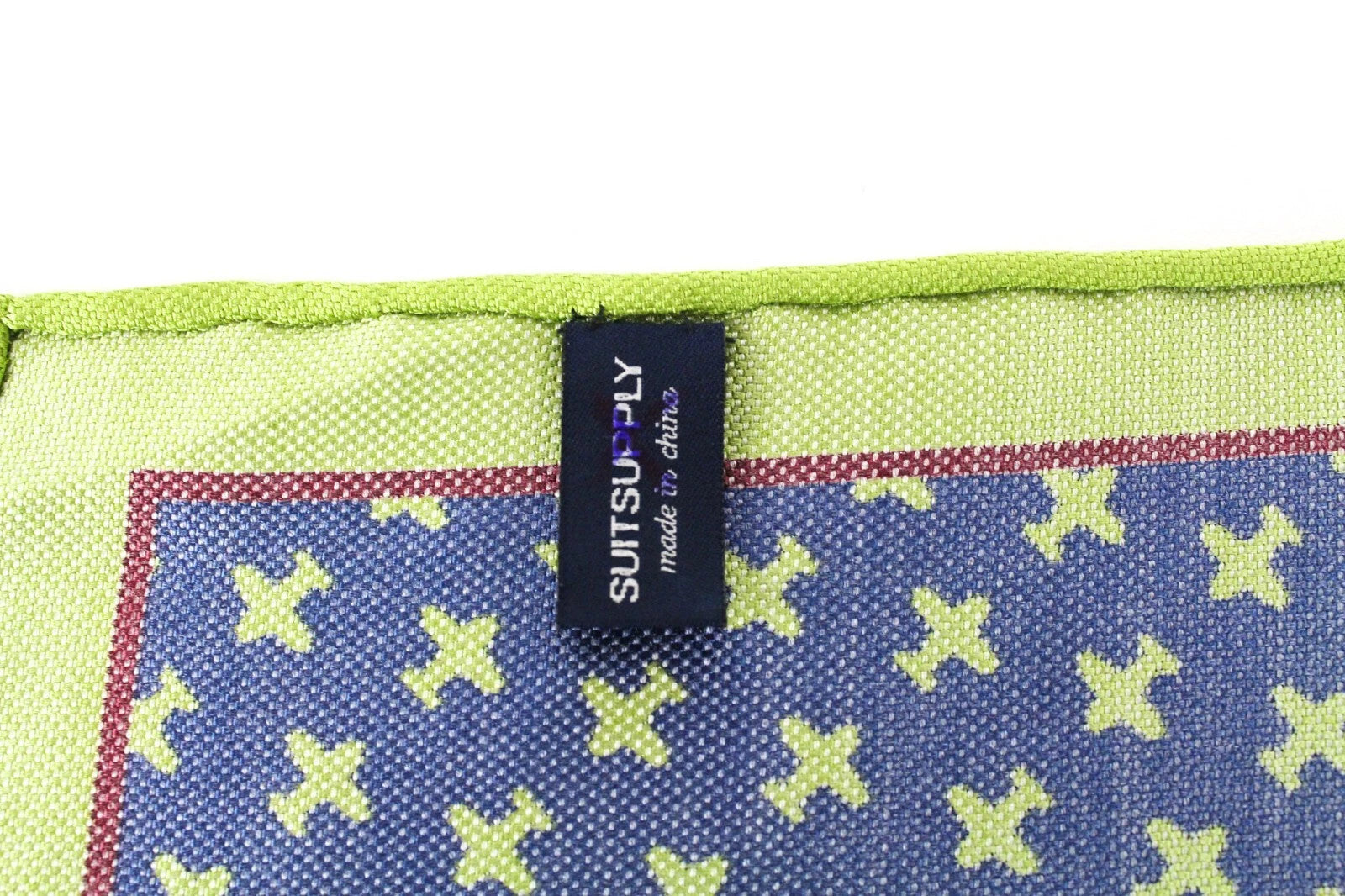 SUITSUPPLY vyriška kišeninė nosinaitė 33x33 mėlyna šilkinė vienspalvė nosinaitė 