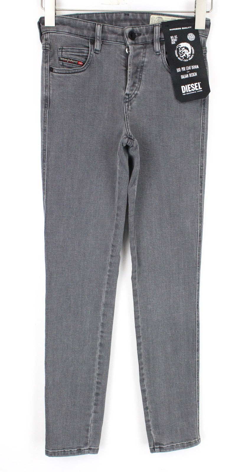 DIESEL Babhila 0890S Women's W32/L32 Slim Skinny Stretch Grey Jeans