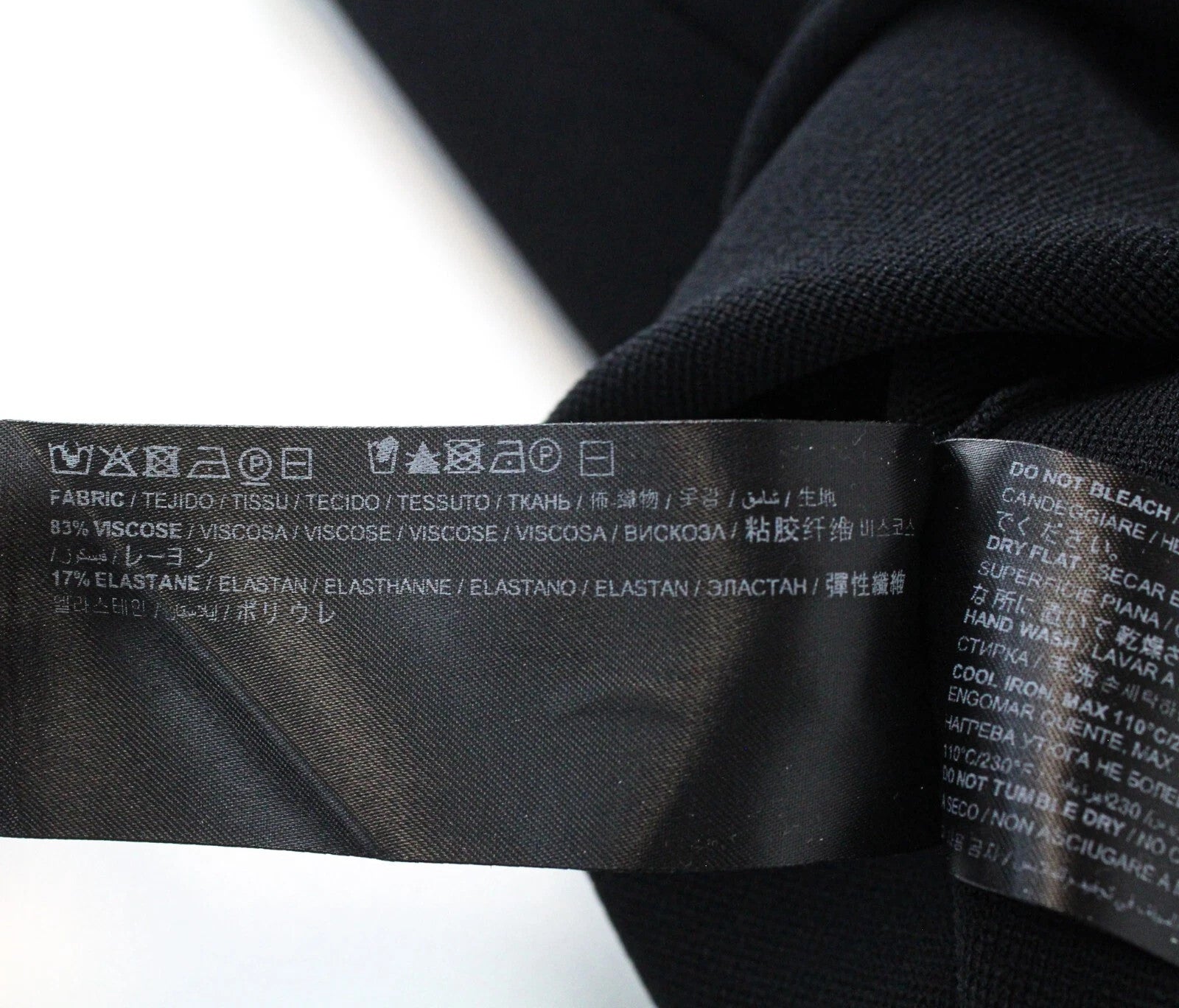 SUISTUDIO Scottie moteriškas sijonas L dydis, juodas, klasikinis, užtraukiamas, tamprus, formalus 