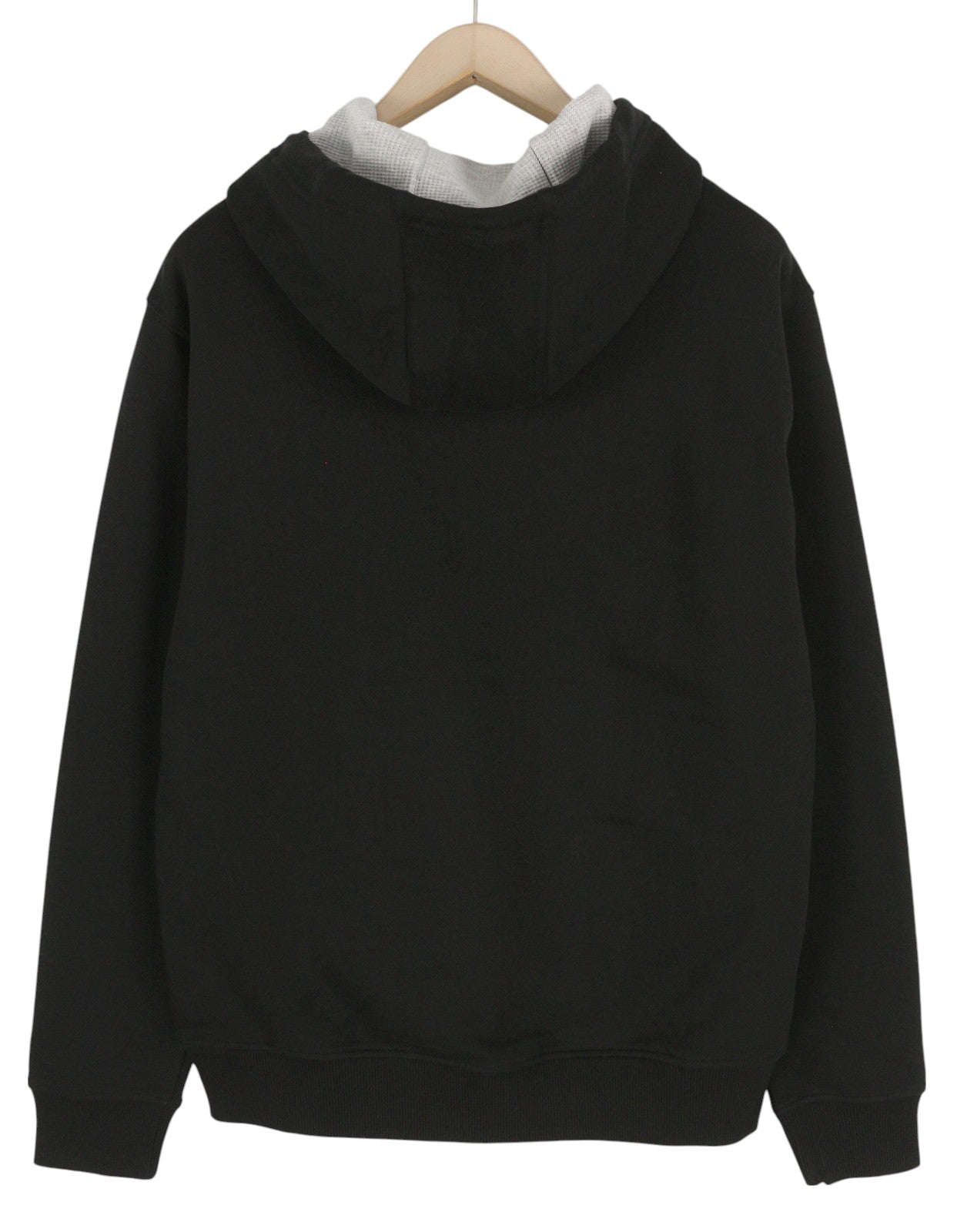 TOMMY HILFIGER vyriškas džemperis su gobtuvu L, juodas priekinis logotipas su kengūros kišene ir gobtuvu 