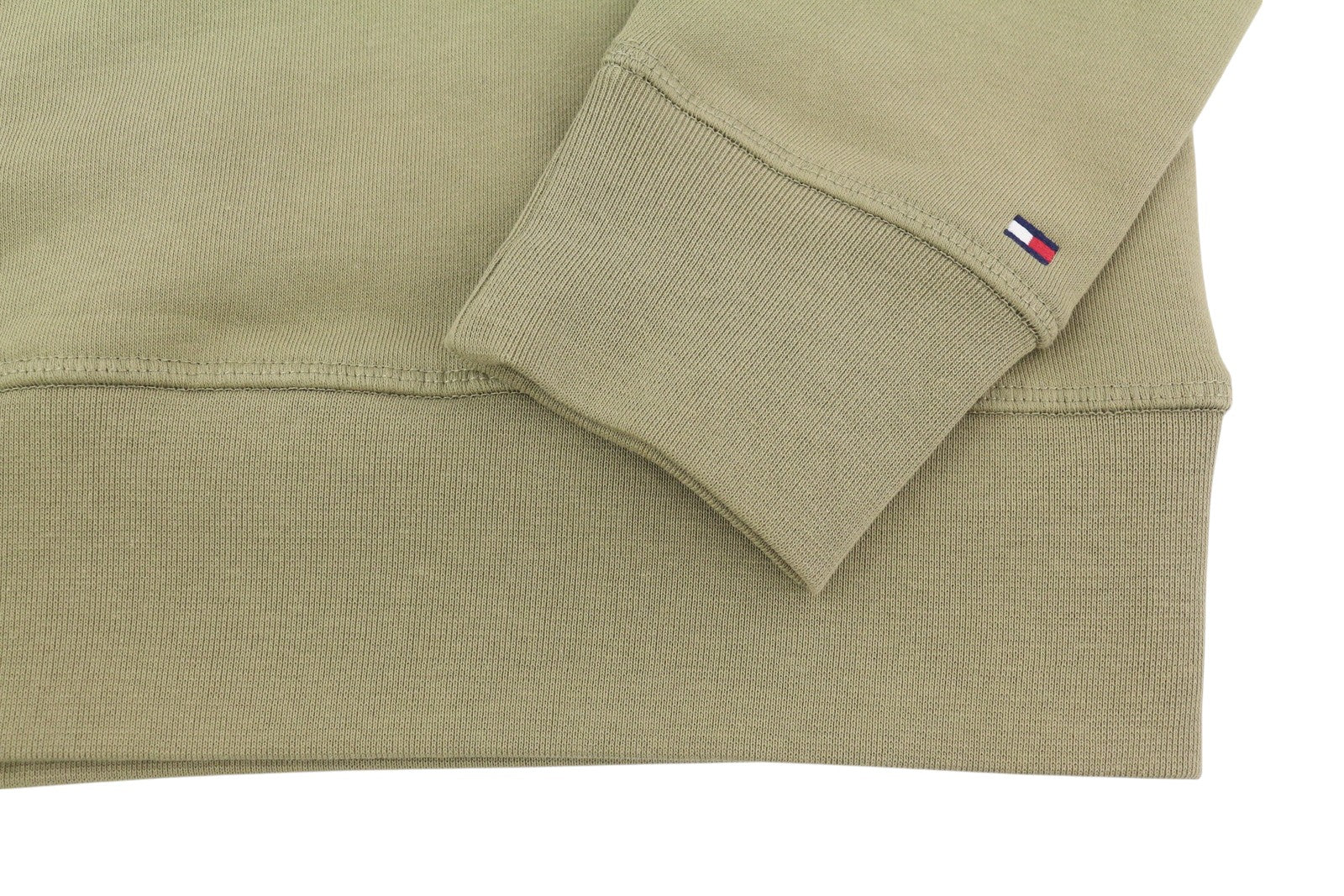 TOMMY HILFIGER Square Logo vyriškas megztinis su gobtuvu L rudas su kengūros kišene ir gobtuvu 