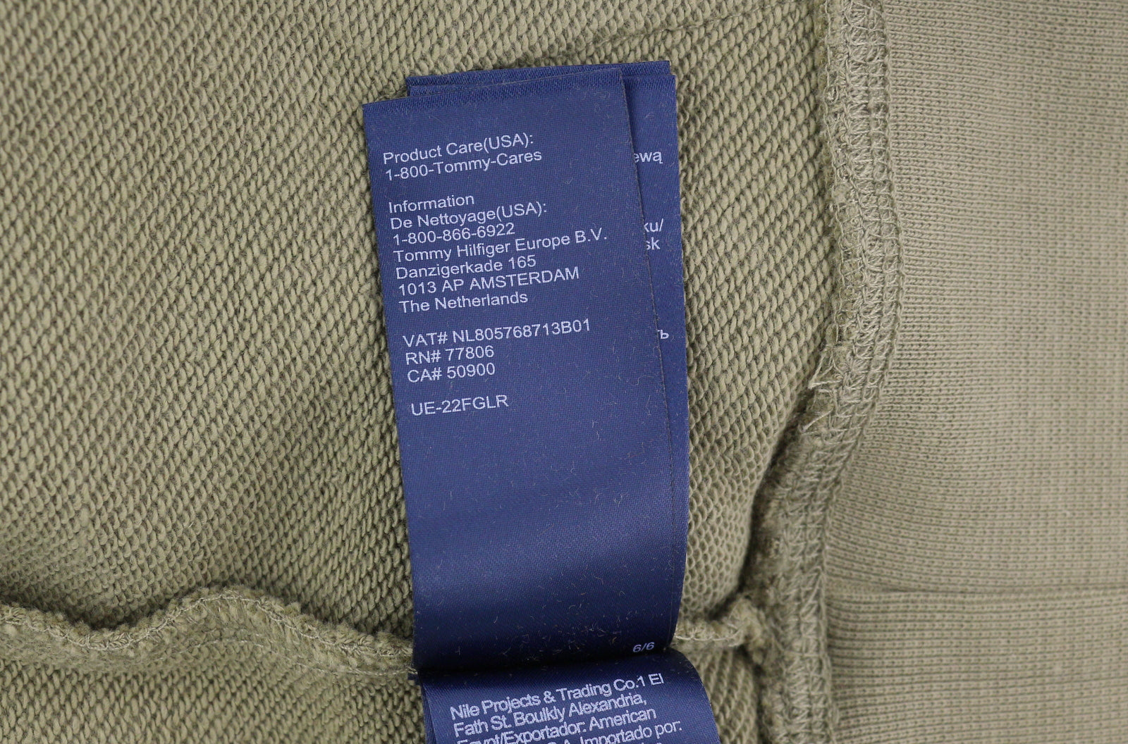 TOMMY HILFIGER Square Logo vyriškas megztinis su gobtuvu L rudas su kengūros kišene ir gobtuvu 