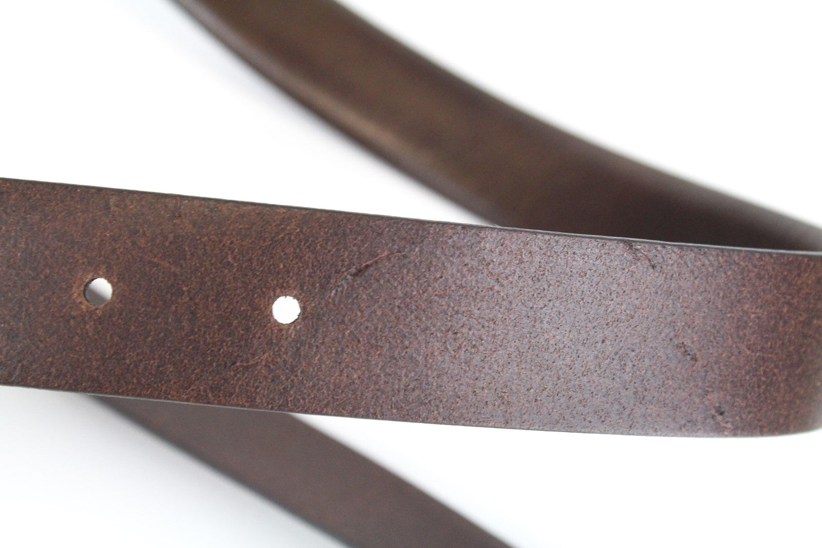 SUITSUPPLY vyriškas 105 cm diržas tamsiai rudos odos su metaline sagtimi suknelės stiliaus 