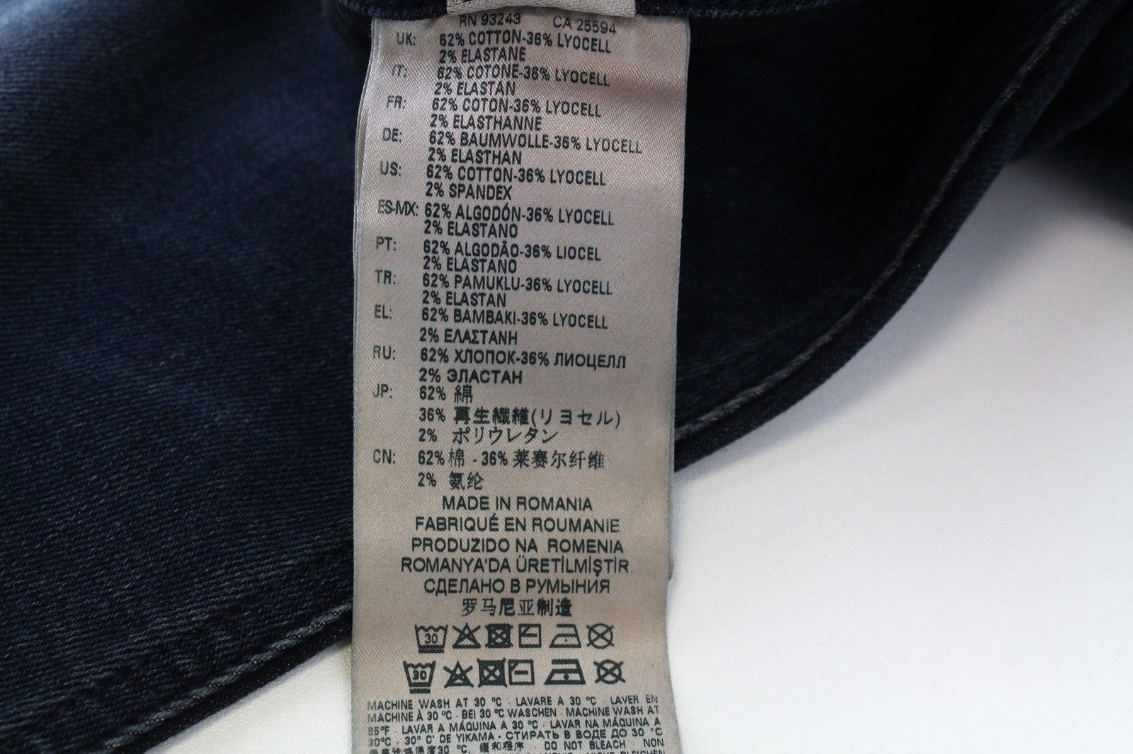 DIESEL D-Vider 084AU vyriški mėlyni W29/L30 morkų kirpimo tamprūs medvilniniai džinsai 