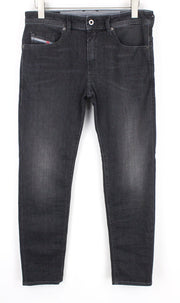 DIESEL Thommer 0687J vyriškos džinsinės kelnės W32/L30 pilkos, tamprios, plonos, su užtrauktuku. 