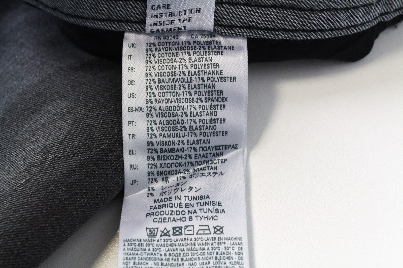 DIESEL Thommer 0687J vyriškos džinsinės kelnės W32/L30 pilkos, tamprios, plonos, su užtrauktuku. 