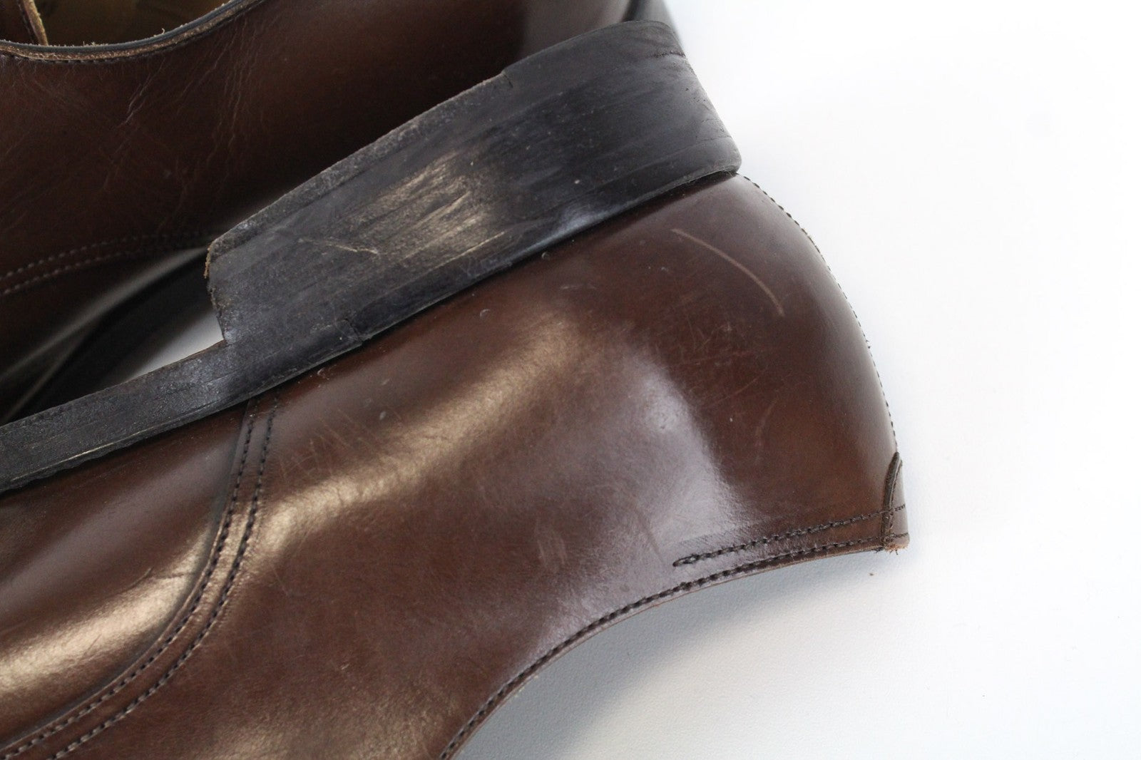 SUITSUPPLY Men's Dress Footwear EU42.5/UK8.5 Brown Calf Leather Double Strap