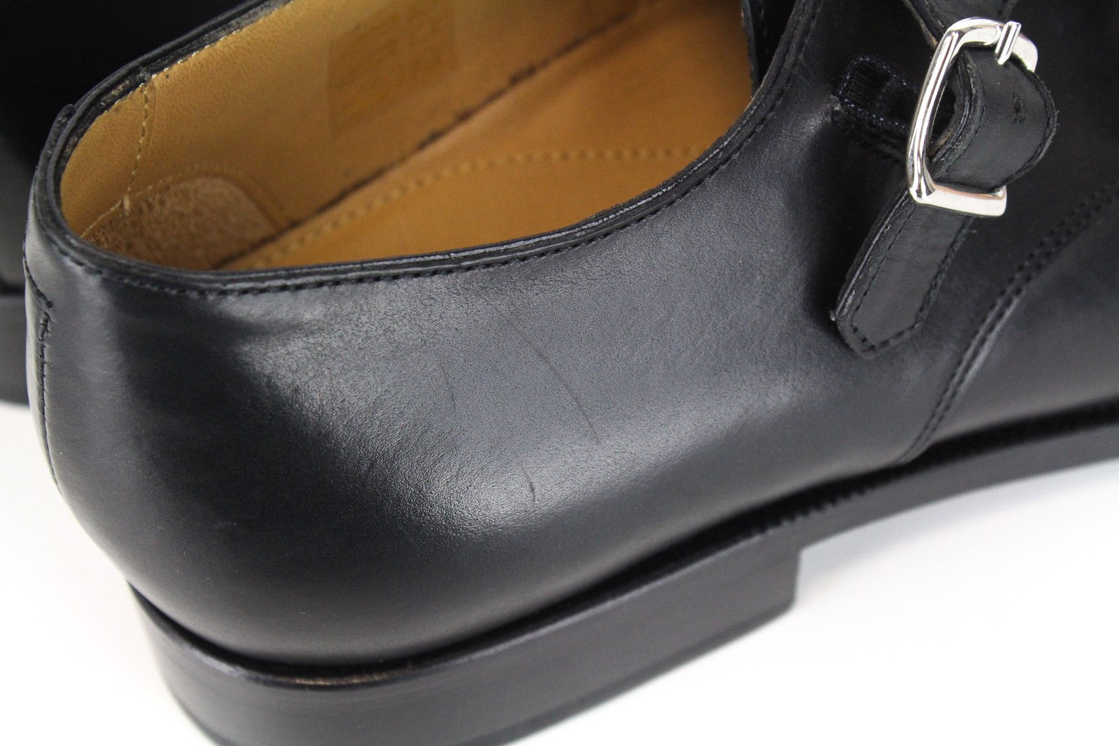 „SUITSUPPLY“ vyriški laisvalaikio batai, EU42/UK8, juodos spalvos, veršiuko odos, dvigubais dirželiais 