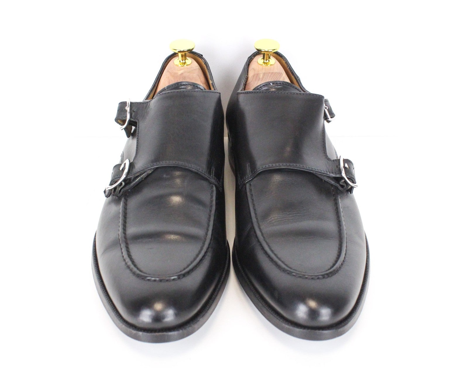 „SUITSUPPLY“ vyriški laisvalaikio batai, EU42/UK8, juodos spalvos, veršiuko odos, dvigubais dirželiais 