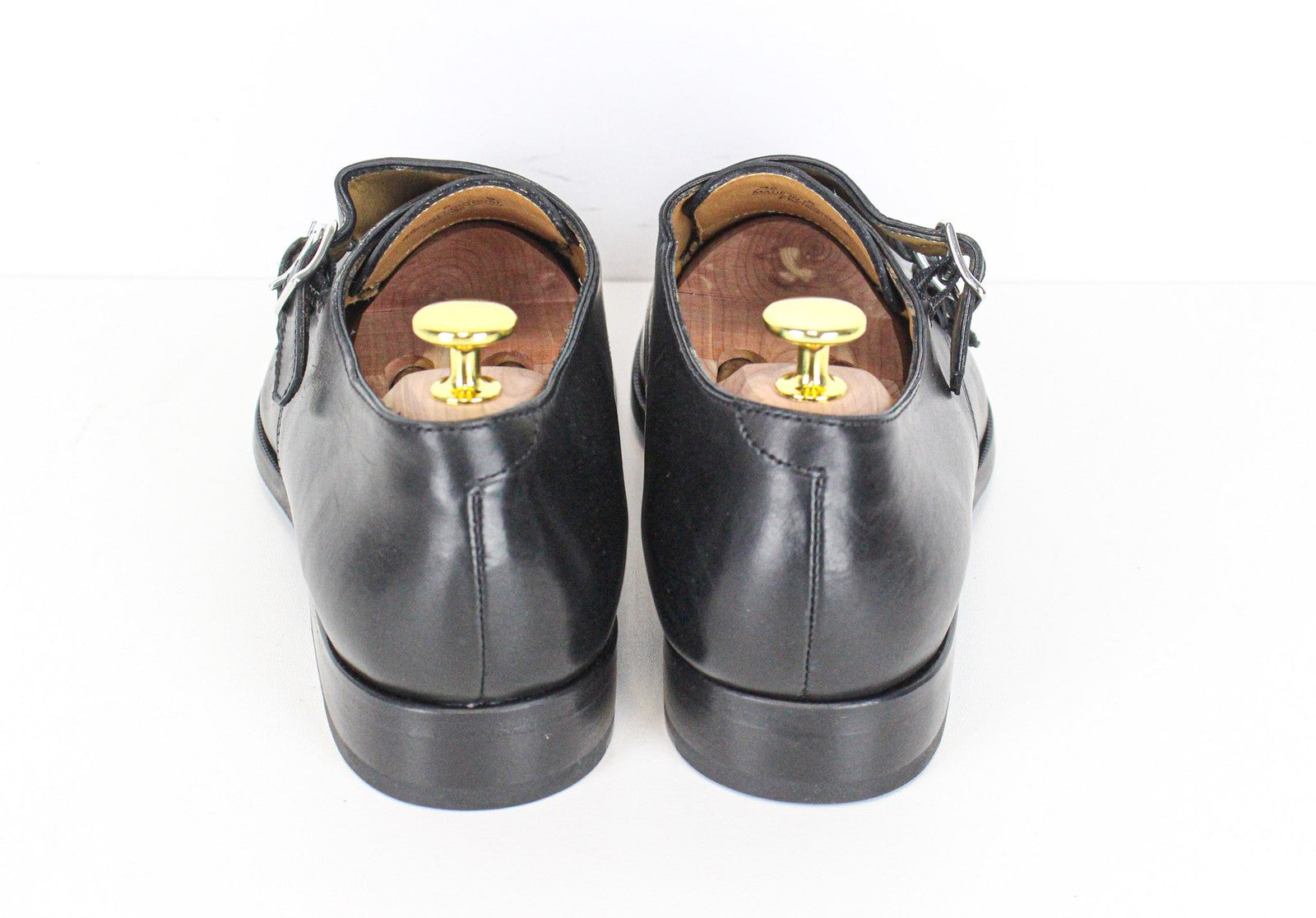 „SUITSUPPLY“ vyriški laisvalaikio batai, EU42/UK8, juodos spalvos, veršiuko odos, dvigubais dirželiais 