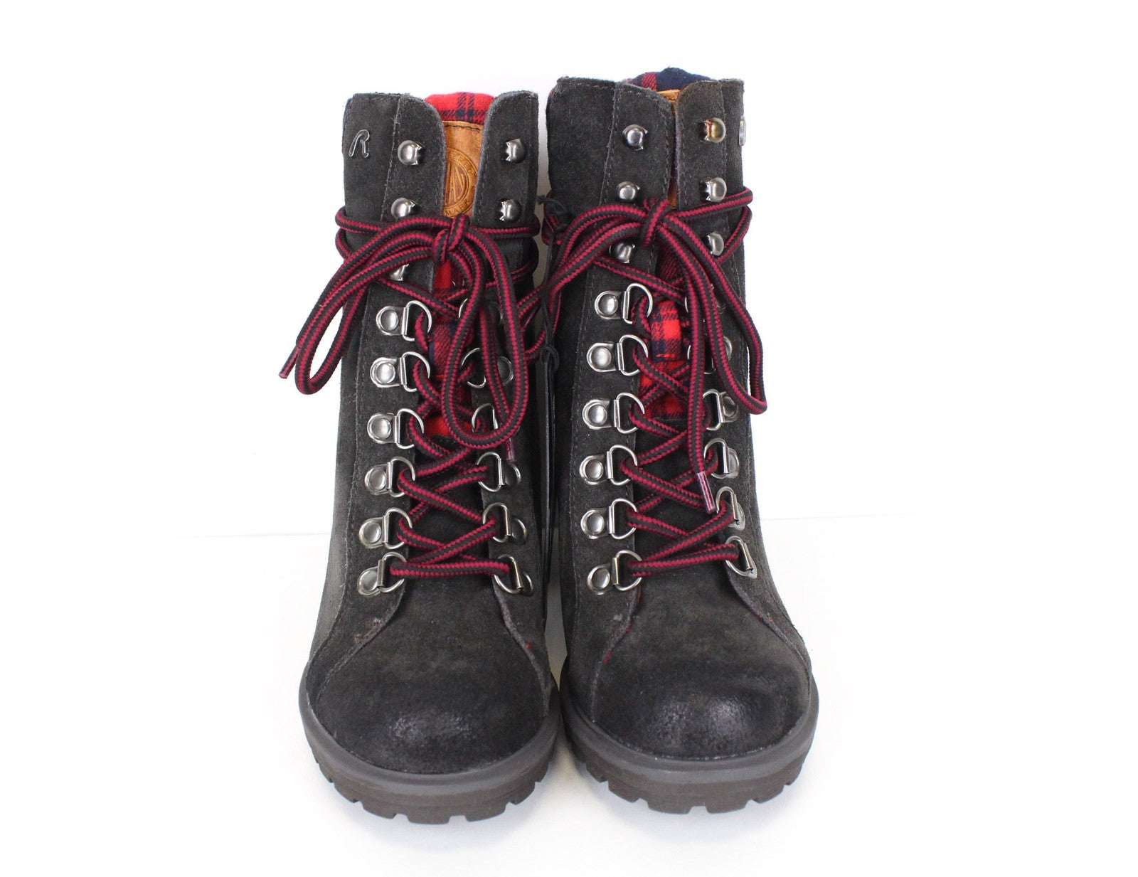 REPLAY moteriški batai EU36/UK3.5 rudi zomšiniai bateliai su raišteliais iki kulkšnies 