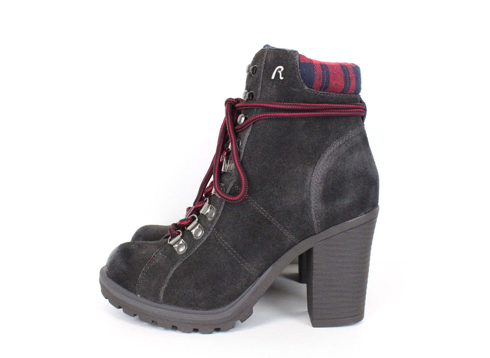 REPLAY moteriški batai EU36/UK3.5 rudi zomšiniai bateliai su raišteliais iki kulkšnies 