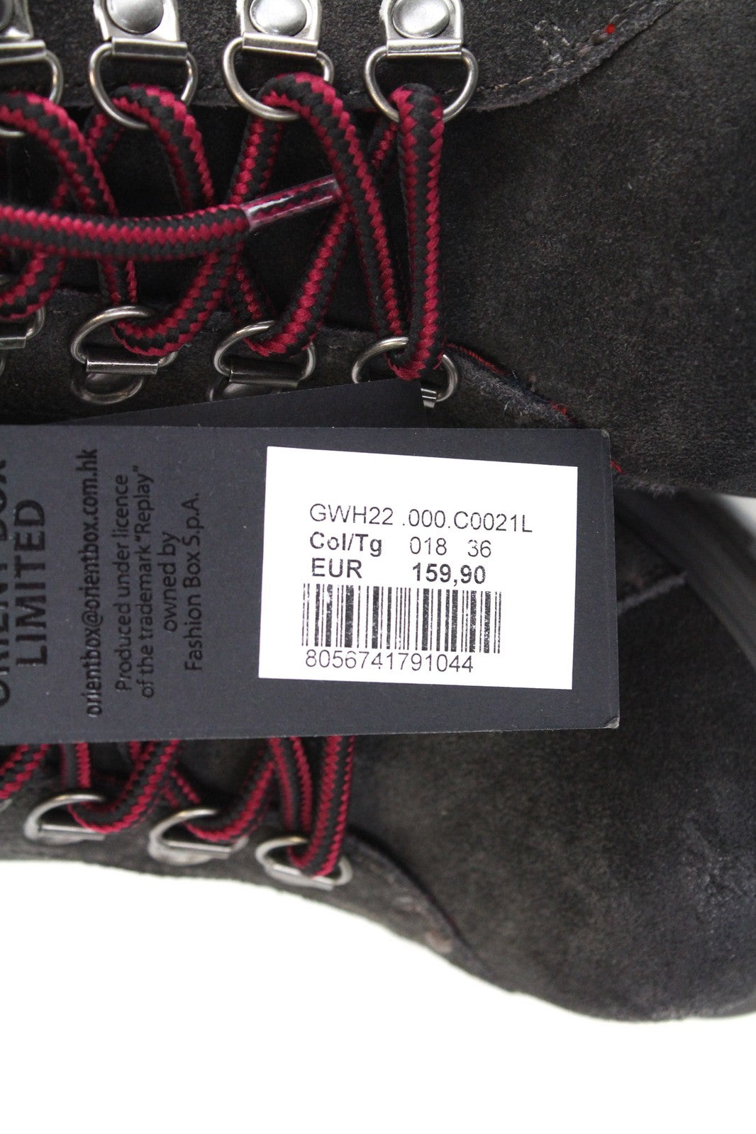 REPLAY moteriški batai EU36/UK3.5 rudi zomšiniai bateliai su raišteliais iki kulkšnies 