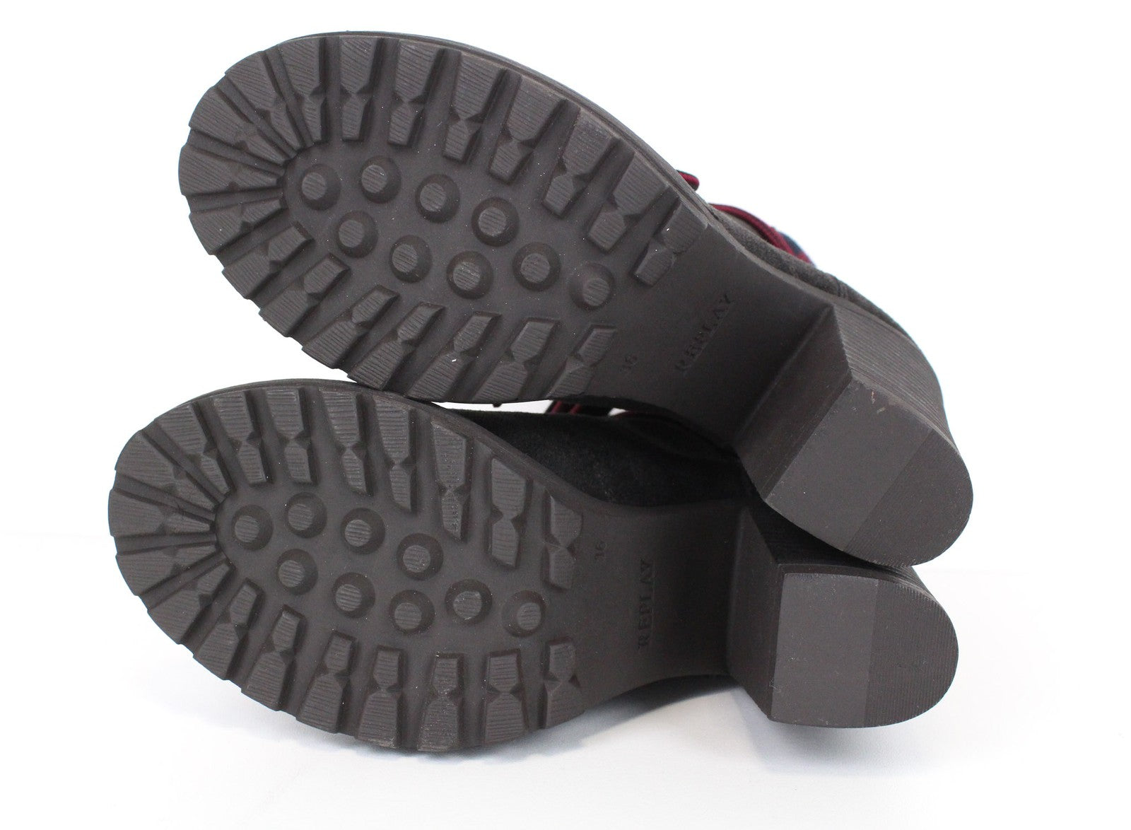 REPLAY moteriški batai EU36/UK3.5 rudi zomšiniai bateliai su raišteliais iki kulkšnies 