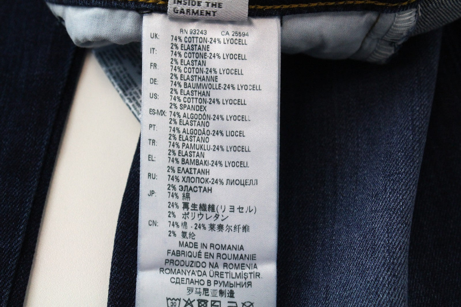 DIESEL D-Bazer 083AT vyriškos džinsinės kelnės W26/L32 tamsiai mėlynos, siaurėjančios su sagomis 