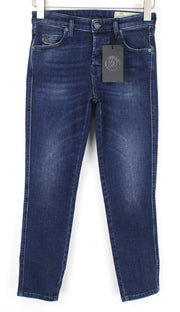 DIESEL Babhila 083AE Women's Denim Pants W24/L30 Dark Blue Elastic Slim Fitted