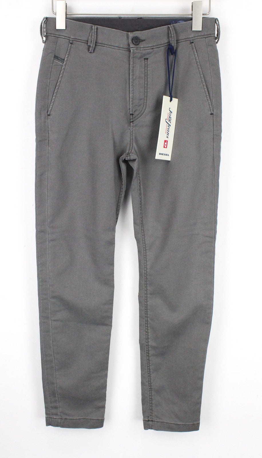 DIESEL Slim-Chino-M-NE 0685E vyriškos kelnės W28 pilkos Jogg Slim Sweat Tapered 