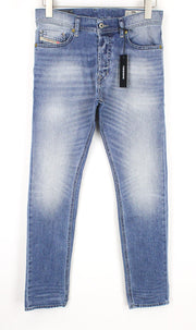 DIESEL Tepphar 0842H vyriškos džinsinės kelnės W27/L32 mėlynos elastinės plonos su morkų sagomis 