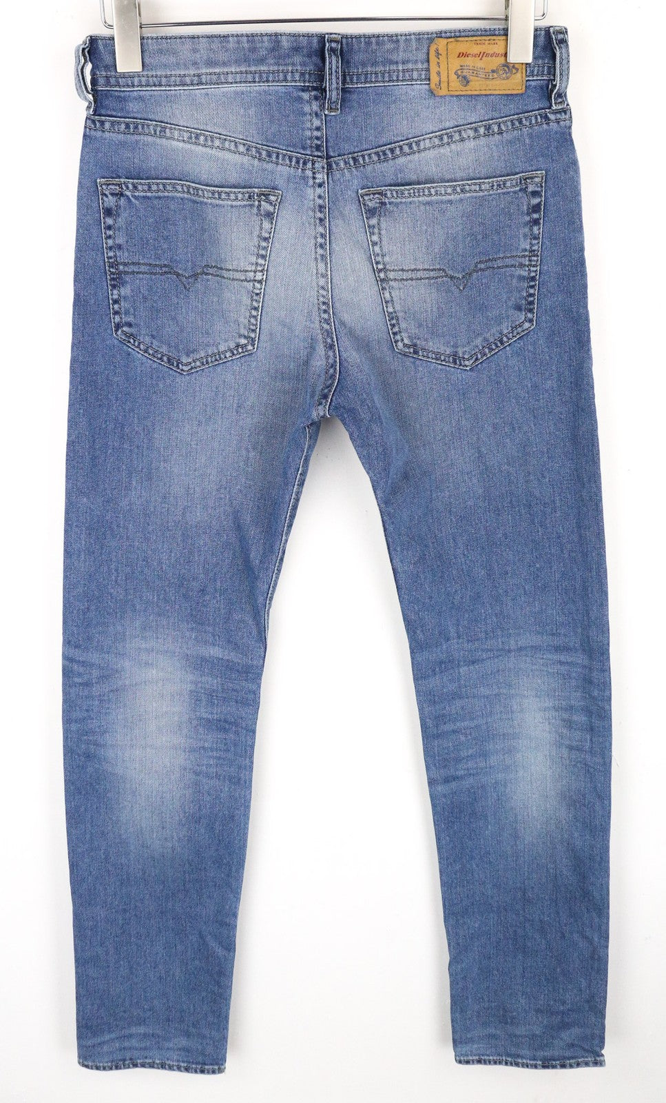 DIESEL Buster 0842H vyriški siaurėjantys tamprūs džinsai mėlyni W28 L32 Slim Fit 