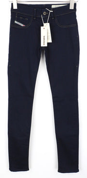 DIESEL Livier 0881B Women's Super Slim Jegging Jeans W25 Stretch Blue