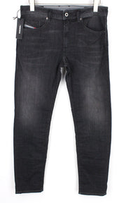 DIESEL Thommer 0687J vyriški ploni aptempti džinsai W32 L30 tamprūs tamsiai pilki 