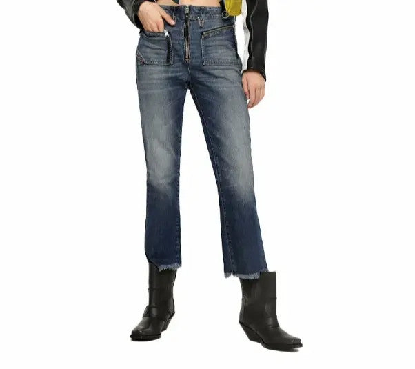 DIESEL D-Earlie 089AR Women's Slim High Waist Stretch Blue Jeans W24 L32