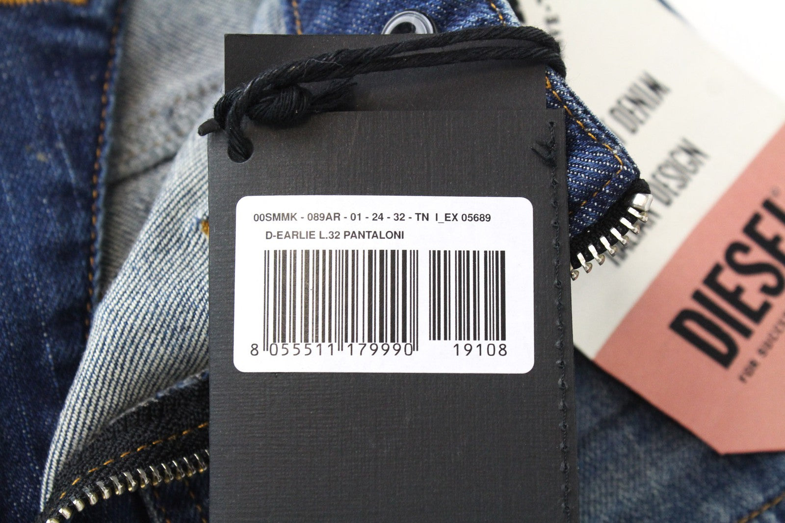 DIESEL D-Earlie 089AR Women's Slim High Waist Stretch Blue Jeans W24 L32