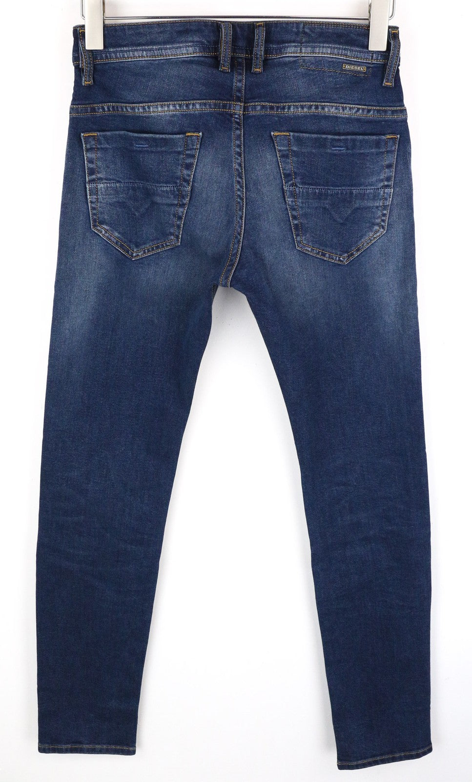 DIESEL Thommer 083AD vyriški vidutinio mėlynumo ploni džinsai su užtrauktuku ir tampriu kirpimu, W29 L32 