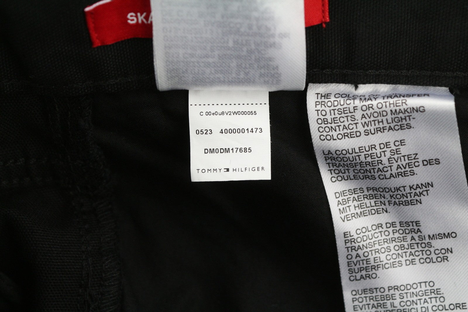 TOMMY HILFIGER Skater Carpenter vyriškos kelnės W33/L32 juodos krovininės, įprastos, RRP 139 € 